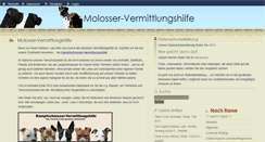 Desktop Screenshot of molosser-vermittlungshilfe.de