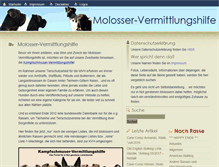 Tablet Screenshot of molosser-vermittlungshilfe.de